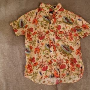 Betabrand Short sleeved Floral Shirt